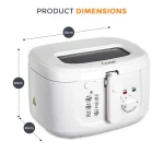 2.5 Liters Deep Fat Fryer - 1800 Watts - Image 17