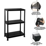 3/4/5 Tier Plastic Racking Shelving Storage Unit - Image 2