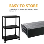 3/4/5 Tier Plastic Racking Shelving Storage Unit - Image 4