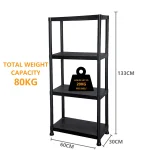 3/4/5 Tier Plastic Racking Shelving Storage Unit - Image 7