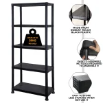 3/4/5 Tier Plastic Racking Shelving Storage Unit - Image 17