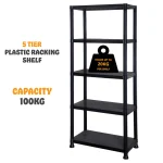 3/4/5 Tier Plastic Racking Shelving Storage Unit - Image 23